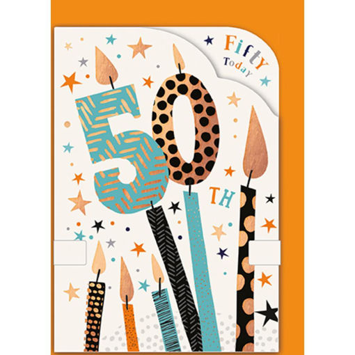Picture of 50 TODAY FOLD OUT BIRTHDAY CARD